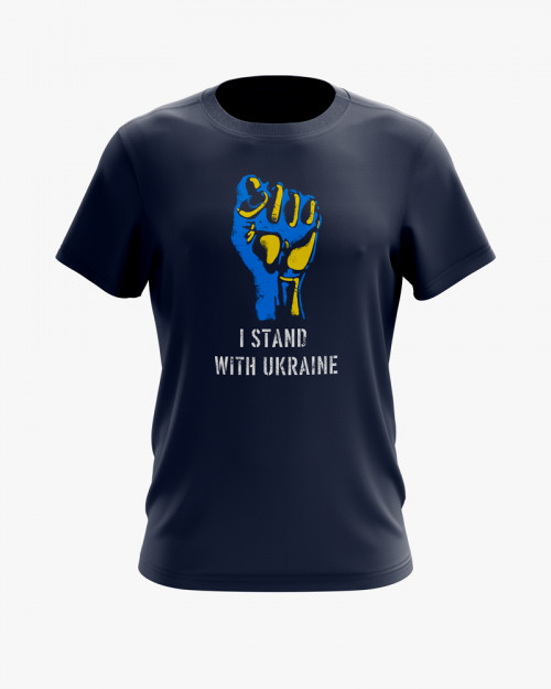 Футболка чоловіча з принтом Stand with Ukraine Футболка чоловіча з принтом Stand with Ukraine