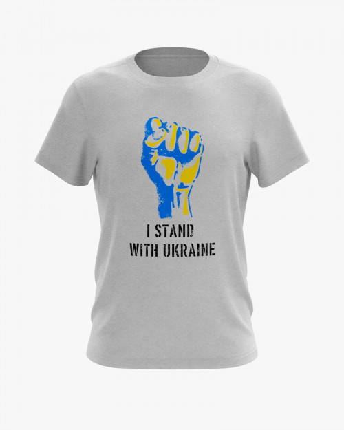 Футболка чоловіча з принтом Stand with Ukraine Футболка чоловіча з принтом Stand with Ukraine