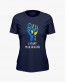 Футболка жіноча з принтом Stand with Ukraine Футболка жіноча з принтом Stand with Ukraine