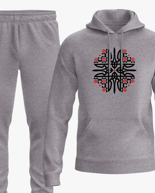 Костюм чоловічий (худі, штани) з принтом Герб України V52 Костюм чоловічий (худі, штани) з принтом Герб України V52