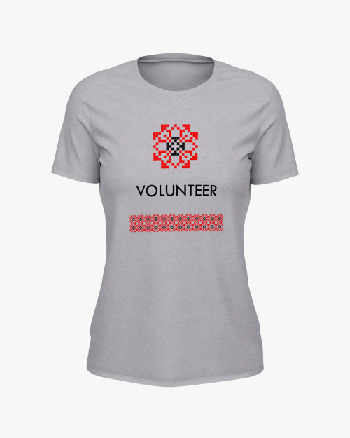 Футболка жіноча з принтом Volunteer Футболка жіноча з принтом Volunteer