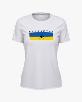 Футболка жіноча з принтом Байрактар V56