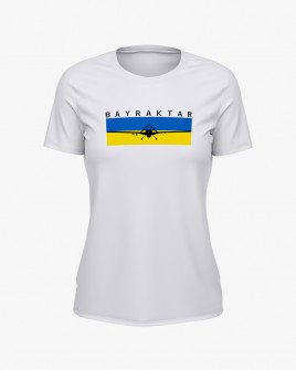 Футболка жіноча з принтом Байрактар V56
