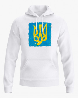 Худі жіночий з принтом герб України V82
