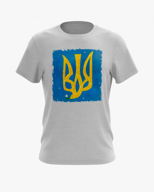 Футболка чоловіча з принтом герб України V82 Футболка чоловіча з принтом герб України V82