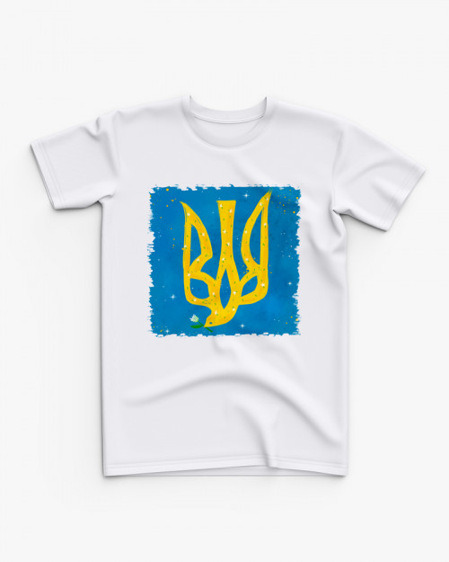 Футболка дитяча з принтом герб України V82 Футболка дитяча з принтом герб України V82