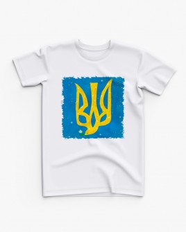 Футболка дитяча з принтом герб України V82