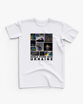 Футболка дитяча з принтом Світ з Україною
