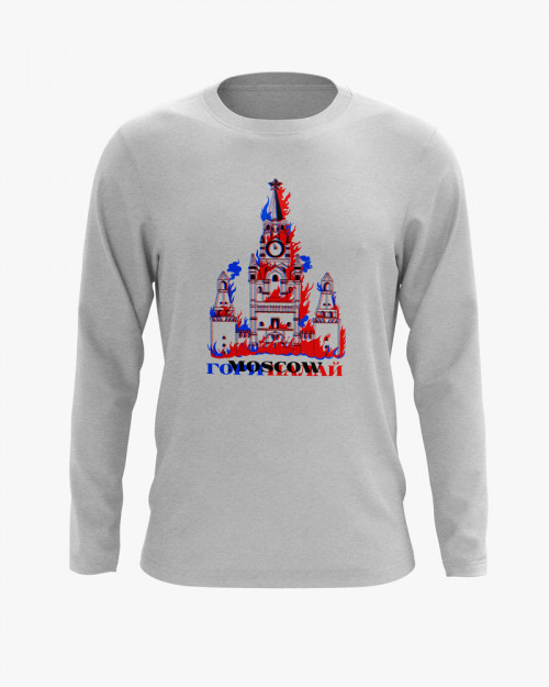 Світшот жіночий з принтом гори Москва Світшот жіночий з принтом гори Москва