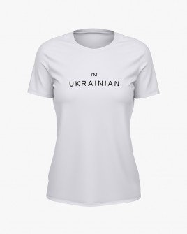 Футболка жіноча з принтом I'm ukrainian