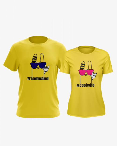 Футболки парні з принтом Cool wife Та Cool husband Футболки парні з принтом Cool wife Та Cool husband