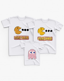 Cімейні футболки (Family Look) з принтом Pac-Man V10