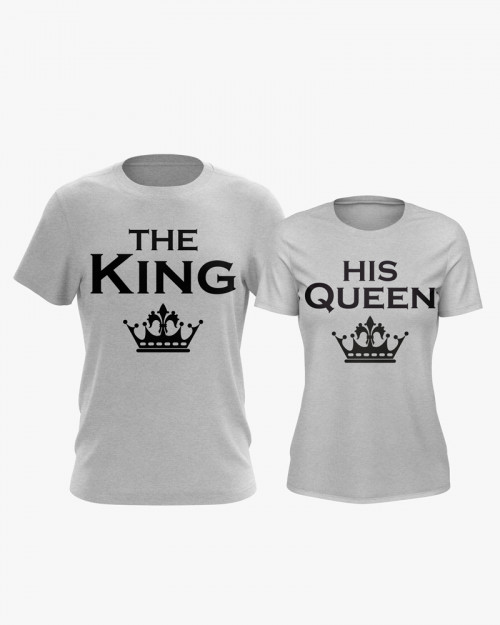 Футболки парні з принтом The King His Queen Футболки парні з принтом The King His Queen