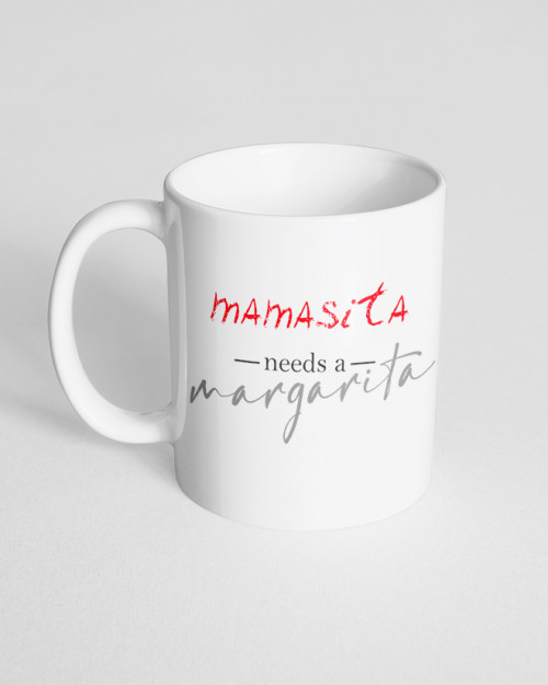 Чашка біла з принтом Mamasita V3 Чашка біла з принтом Mamasita V3