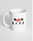 Чашка біла з принтом Mom life Чашка біла з принтом Mom life