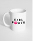 Чашка біла з принтом Girl power Чашка біла з принтом Girl power