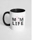 Чашка кольорова з принтом Mom life Чашка кольорова з принтом Mom life