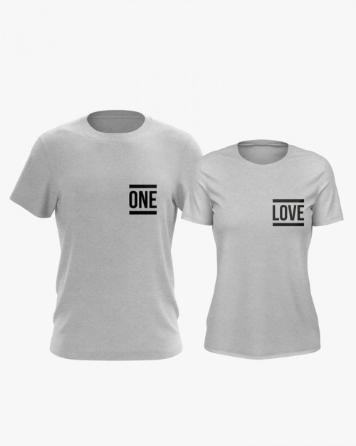 Футболки парні з написом One Love Футболки парні з написом One Love