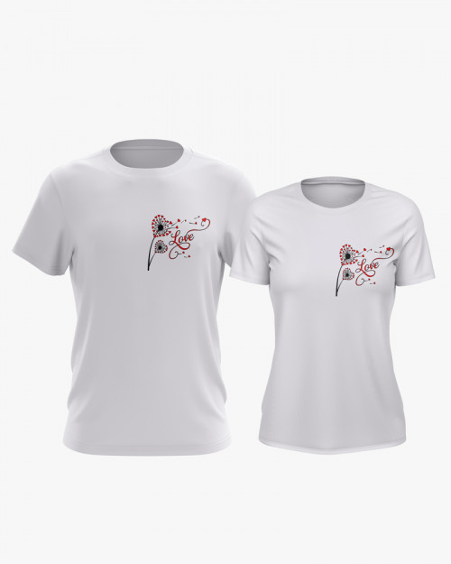 Футболки парні з принтом Love V28 Футболки парні з принтом Love V28