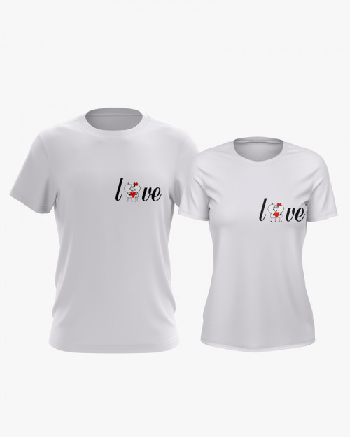 Футболки парні з принтом Love V31 Футболки парні з принтом Love V31