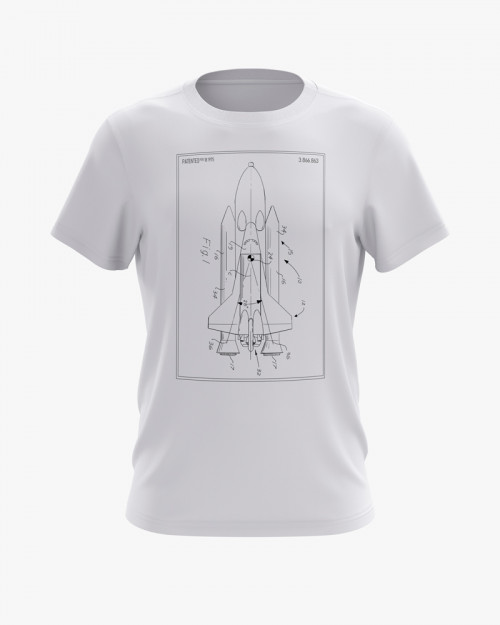 Футболка чоловіча з принтом Space Shuttle Футболка чоловіча з принтом Space Shuttle