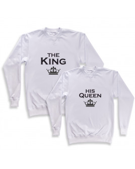Світшоти парні з написом King Queen