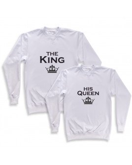 Світшоти парні з написом King Queen