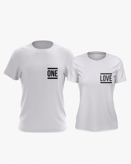 Футболки парні з написом One Love