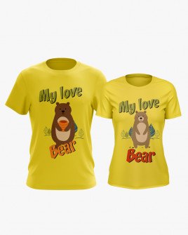 Футболки парні з принтом My lovebear