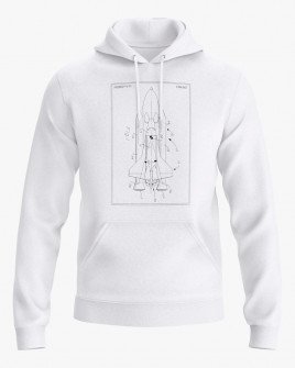Худі чоловічий з принтом Star Wars з логотипом NASA
