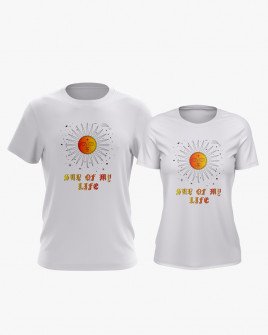 Футболки парні з принтом Sun of my life